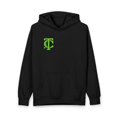 The World Is Ours hoodie | Script back design, small chest emblem