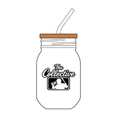 The Collective logo sipper glass